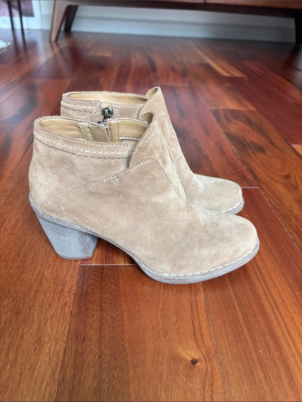 Clarks suede ankle boots